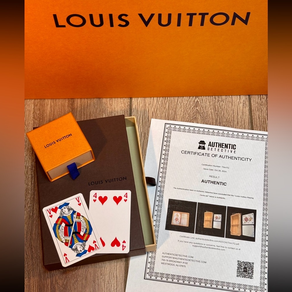 Set of 2 Louis Vuitton Collectors
Playing Cards